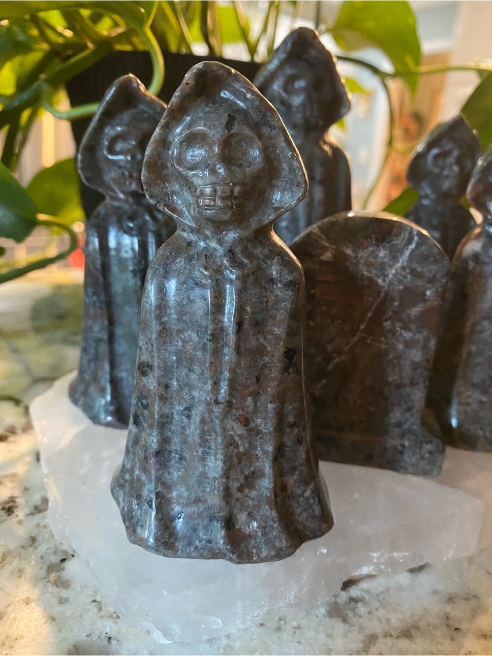 💀 4” Yooperlite Grim Reaper — Halloween Ready! 🎃
